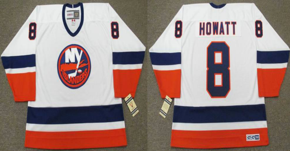 2019 Men New York Islanders 8 Howatt white CCM NHL jersey